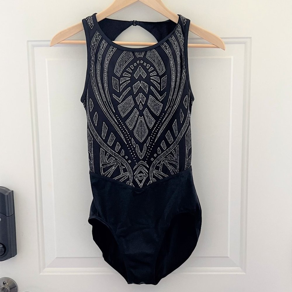 Balera Black/Silver Performance Leotard Jazz/Contemporary Dance Costume